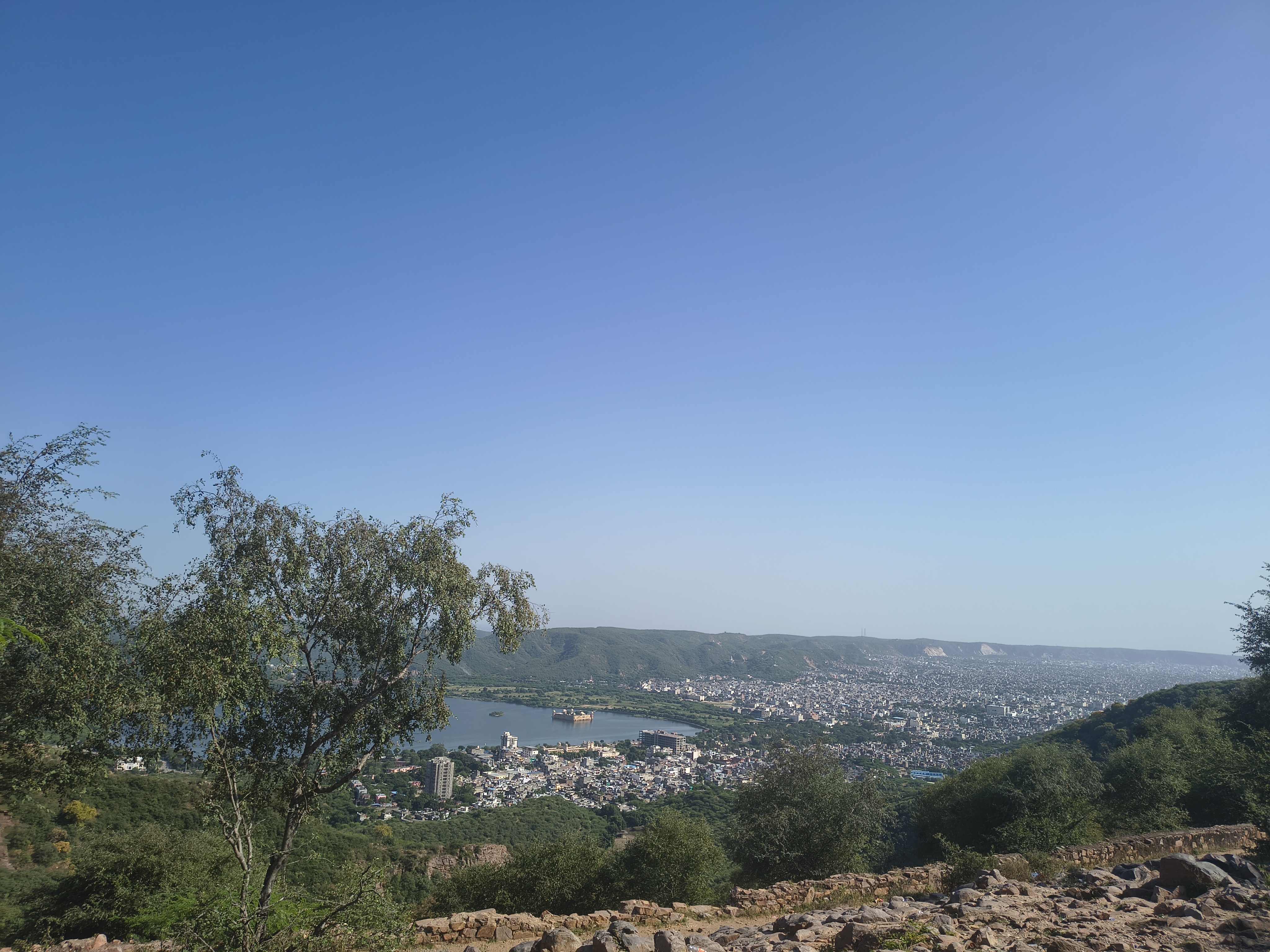 View from the top of hills