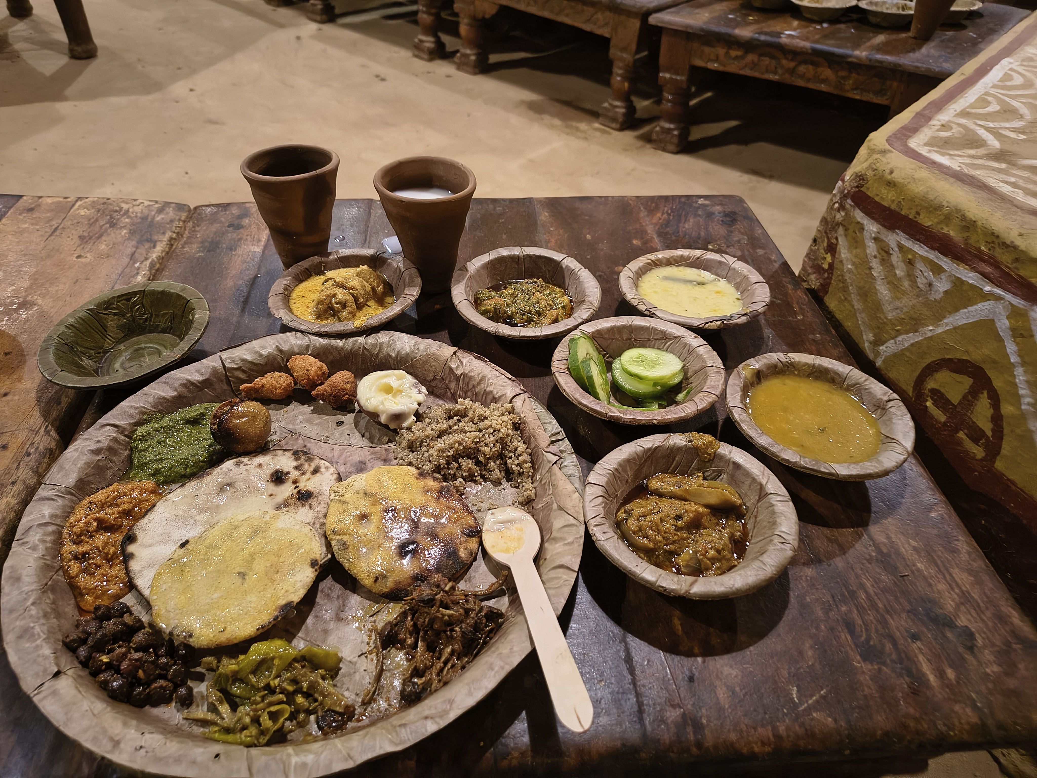 Rajasthani Thali at Chokhi Dhani